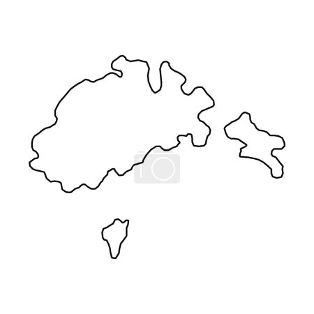 Téléchargez les illustrations : Carte de Schaffhouse, Cantons de Suisse. Illustration vectorielle. - en licence libre de droit