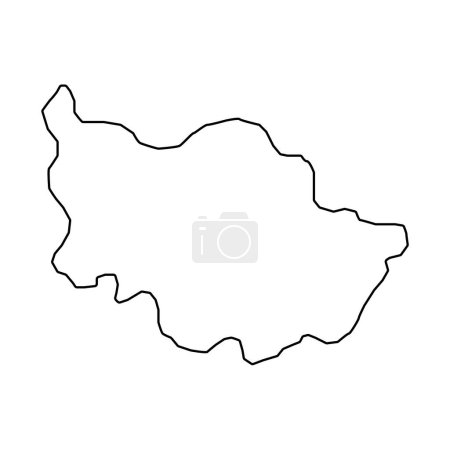 Ilustración de Zug mapa, Cantones de Suiza. Ilustración vectorial. - Imagen libre de derechos