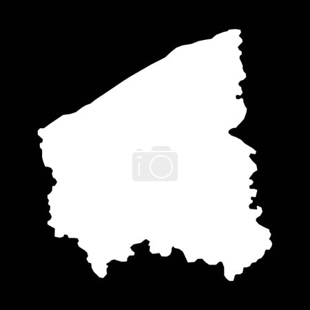 Illustration for West Flanders Province map, Provinces of Belgium. Vector illustration. - Royalty Free Image