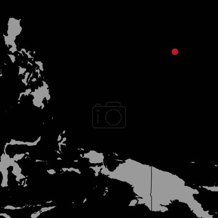 Téléchargez les illustrations : Carte à broches avec drapeau Guam sur la carte du monde. Illustration vectorielle. - en licence libre de droit