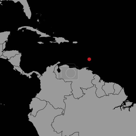 Téléchargez les illustrations : Carte à broches avec drapeau martiniquais sur la carte du monde. Illustration vectorielle. - en licence libre de droit