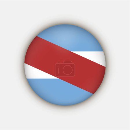 Illustration for Entre Rios Flag. Argentina Provinces. Vector Illustration. - Royalty Free Image