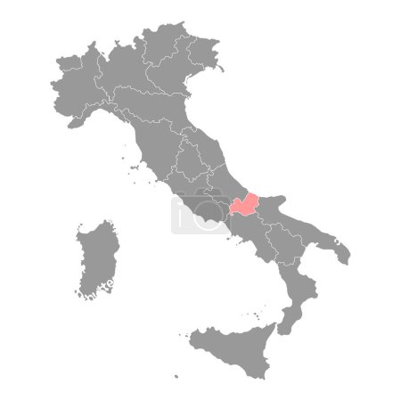 Ilustración de Molise Map. Region of Italy. Vector illustration. - Imagen libre de derechos
