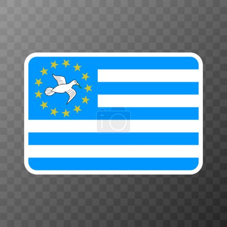Illustration for Federal Republic of Southern Cameroons flag, official colors and proportion. Vector illustration. - Royalty Free Image