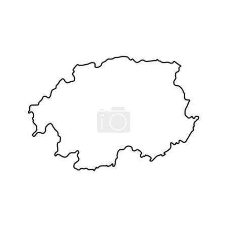 Illustration for Banska Bystrica map, region of Slovakia. Vector illustration. - Royalty Free Image