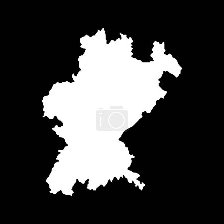Téléchargez les illustrations : Carte de Santarem, district du Portugal. Illustration vectorielle. - en licence libre de droit