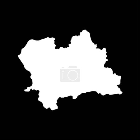 Illustration for Zilina map, region of Slovakia. Vector illustration. - Royalty Free Image