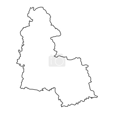 Illustration for Sumy oblast map, province of Ukraine. Vector illustration. - Royalty Free Image