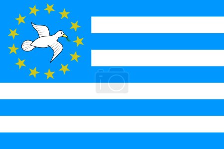 Illustration for Federal Republic of Southern Cameroons flag, official colors and proportion. Vector illustration. - Royalty Free Image
