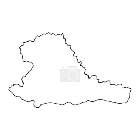 Illustration for Taurage county map, administrative division of Lithuania. Vector illustration. - Royalty Free Image