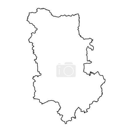 Téléchargez les illustrations : Carte de la province de Plovdiv, province de Bulgarie. Illustration vectorielle. - en licence libre de droit