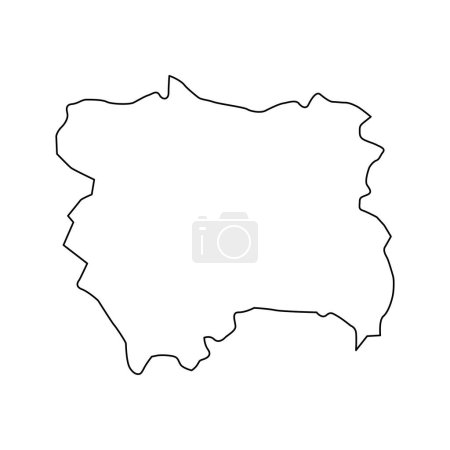 Illustration for Kolasin Municipality map, administrative subdivision of Montenegro. Vector illustration. - Royalty Free Image