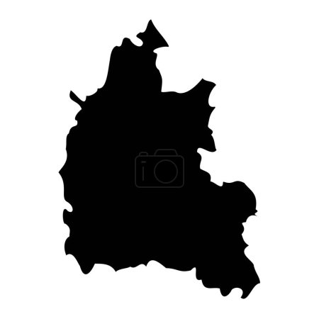 Illustration for Oxfordshire map, ceremonial county of England. Vector illustration. - Royalty Free Image