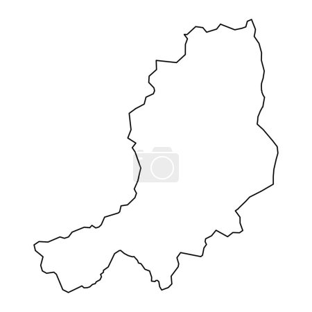 Illustration for Mid Ulster map, administrative district of Northern Ireland. Vector illustration. - Royalty Free Image