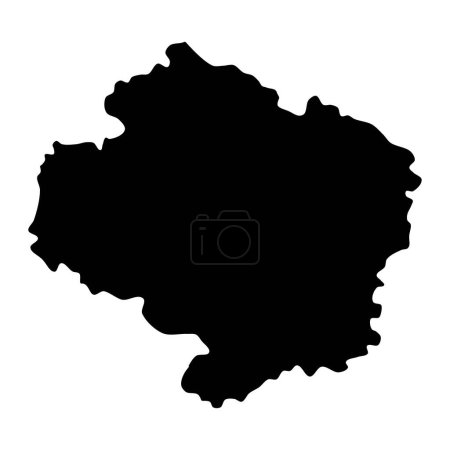 Téléchargez les illustrations : Région de Vysocina unité administrative de la République tchèque. Illustration vectorielle. - en licence libre de droit