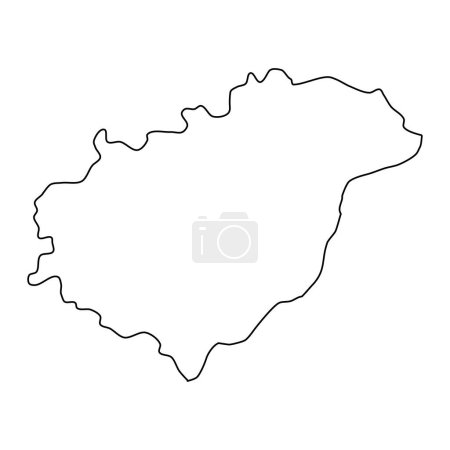 Téléchargez les illustrations : Unité administrative de la région de Zlin en République tchèque. Illustration vectorielle. - en licence libre de droit