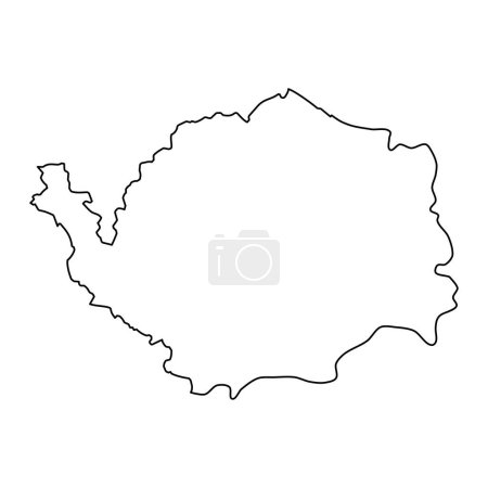 Téléchargez les illustrations : Région de Karlovy Vary ou région de Carlsbad unité administrative de la République tchèque. Illustration vectorielle. - en licence libre de droit