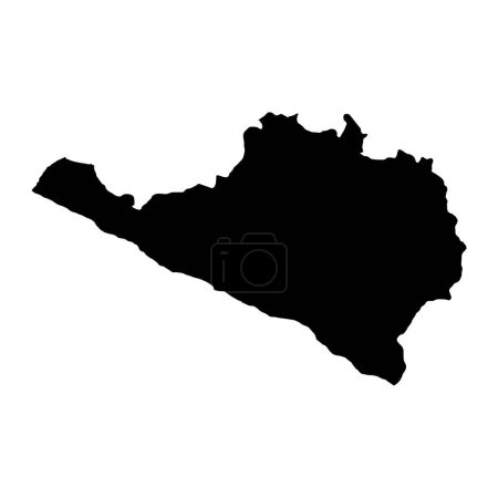 Illustration for Arequipa map, region in Peru. Vector Illustration. - Royalty Free Image