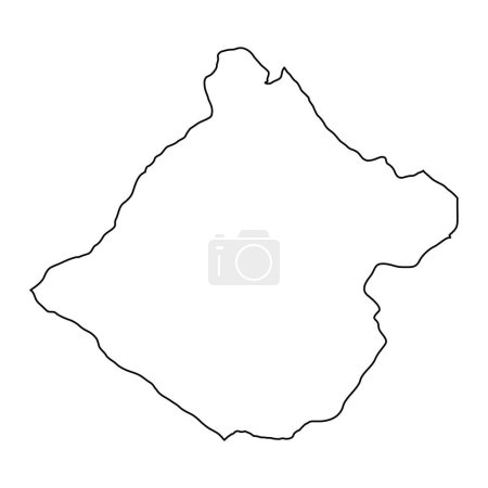 Illustration for Tacna map, region in Peru. Vector Illustration. - Royalty Free Image