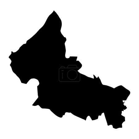 Ilustración de San Luis Potosí mapa del estado, división administrativa del país de México. Ilustración vectorial. - Imagen libre de derechos