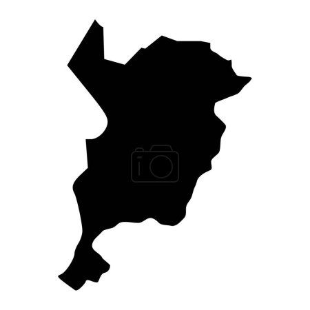 Illustration for San Marcos department map, administrative division of the country of Guatemala. Vector illustration. - Royalty Free Image