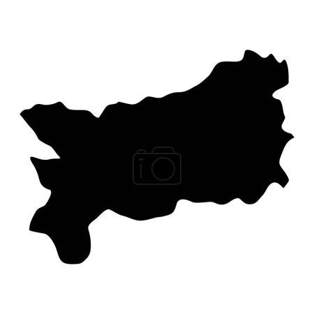 Ilustración de Zacapa departamento mapa, división administrativa del país de Guatemala. Ilustración vectorial. - Imagen libre de derechos