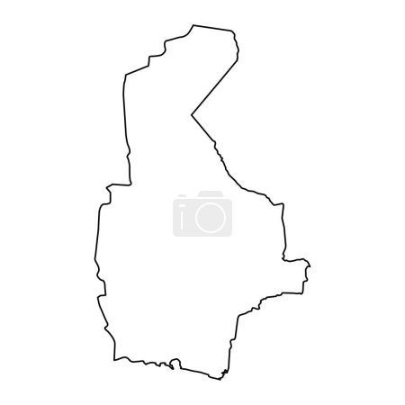 Illustration for Sistan and Baluchestan province map, administrative division of Iran. Vector illustration. - Royalty Free Image