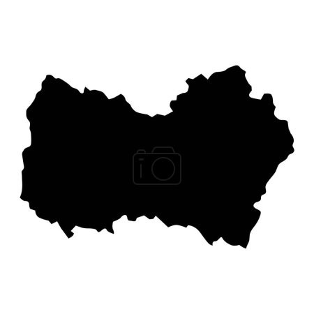 Illustration for OHiggins region map, administrative division of Chile. - Royalty Free Image