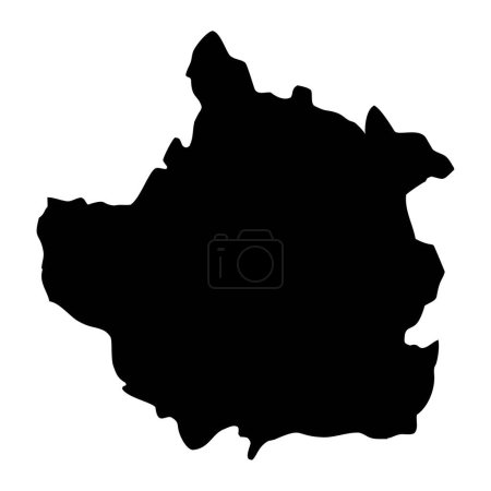 Illustration for Trujillo state map, administrative division of Venezuela. - Royalty Free Image