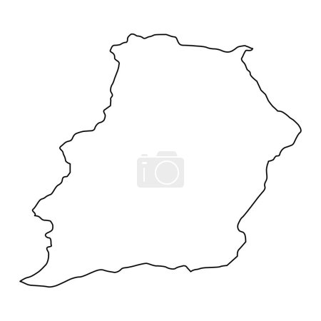 Illustration for Samangan province map, administrative division of Afghanistan. - Royalty Free Image