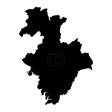 Illustration for Kindia region map, administrative division of Guinea. Vector illustration. - Royalty Free Image
