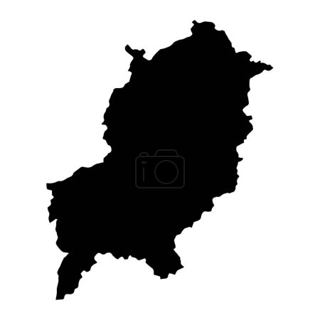 Illustration for Luang Prabang province map, administrative division of Lao Peoples Democratic Republic. Vector illustration. - Royalty Free Image