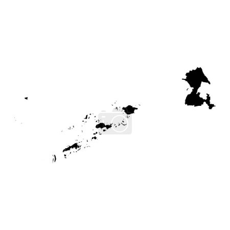 Téléchargez les illustrations : Carte de la région de Bangsamoro, division administrative des Philippines. Illustration vectorielle. - en licence libre de droit