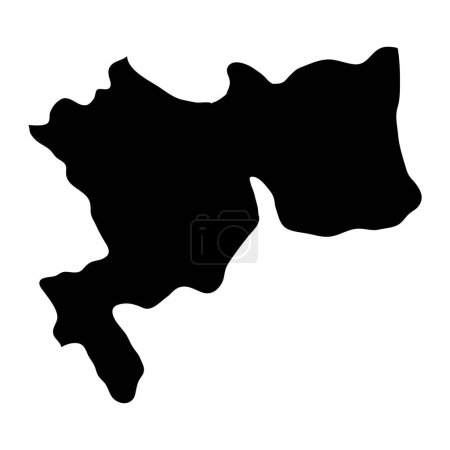 Illustration for Kandy District map, administrative division of Sri Lanka. Vector illustration. - Royalty Free Image