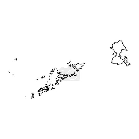 Téléchargez les illustrations : Carte de la région de Bangsamoro, division administrative des Philippines. Illustration vectorielle. - en licence libre de droit