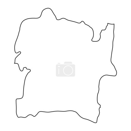 Téléchargez les illustrations : Carte du district de Polonnaruwa, division administrative du Sri Lanka. Illustration vectorielle. - en licence libre de droit