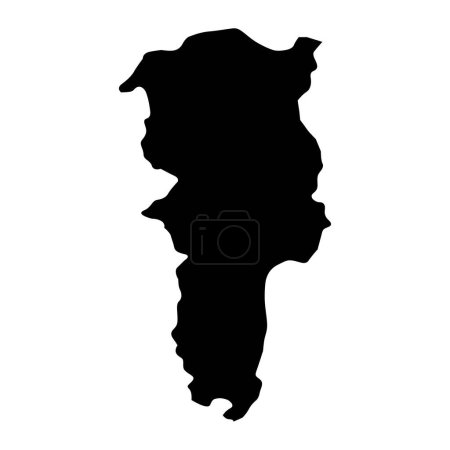 Bolivar Province map, administrative division of Ecuador. Vector illustration.