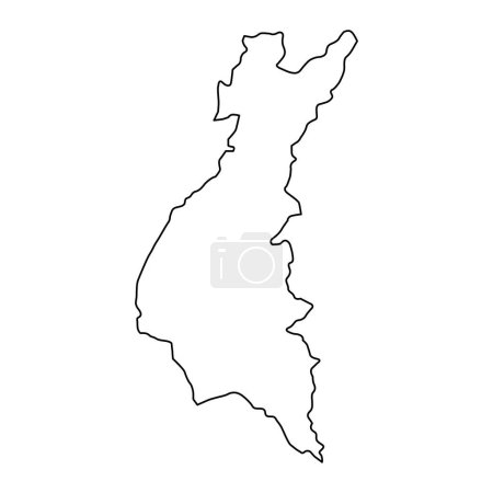 Illustration for Los Rios Province map, administrative division of Ecuador. Vector illustration. - Royalty Free Image