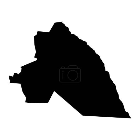 Illustration for Eastern Lakes State map, administrative division of South Sudan. Vector illustration. - Royalty Free Image