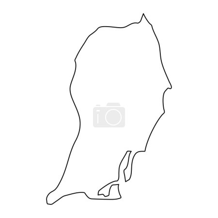 San Salvador Island map, administrative division of Bahamas. Vector illustration.