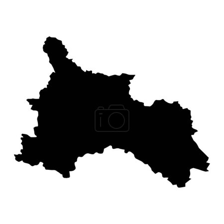 Son La carte de la province, division administrative du Vietnam. Illustration vectorielle.
