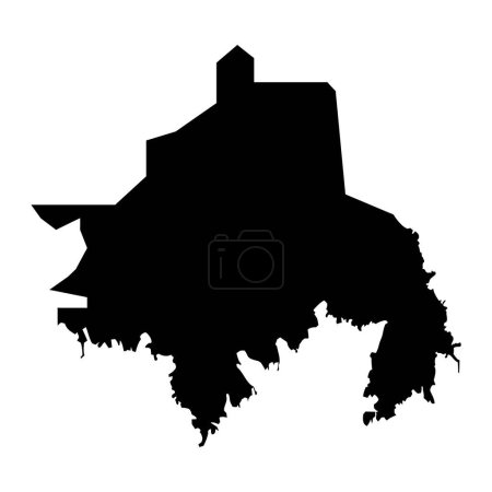 Saint Martin parishes map, administrative division of Guernsey. Vector illustration.