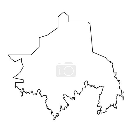Saint Martin parishes map, administrative division of Guernsey. Vector illustration.
