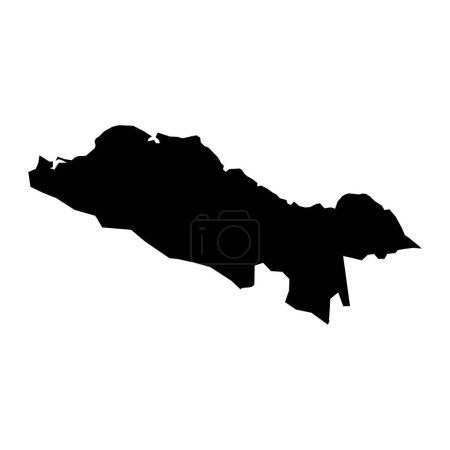 Puerto Plata Province map, administrative division of Dominican Republic. Vector illustration.