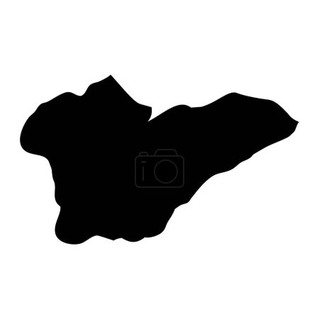 Téléchargez les illustrations : Porto Novo municipalité carte, division administrative du Cap-Vert. Illustration vectorielle. - en licence libre de droit
