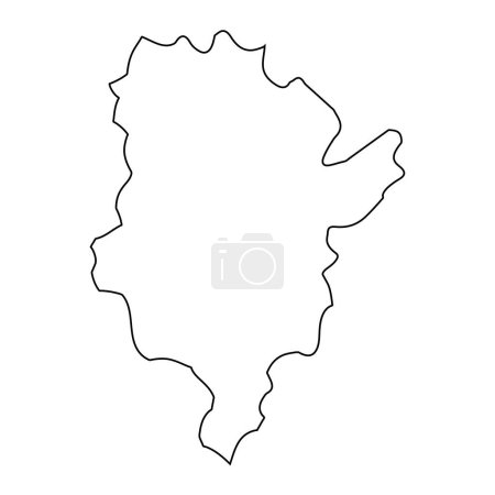 Illustration for Santa Catarina municipality map, administrative division of Cape Verde. Vector illustration. - Royalty Free Image
