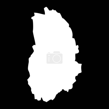 Mapa del condado de Orebro, provincia de Suecia. Ilustración vectorial.