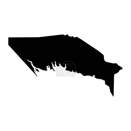 Téléchargez les illustrations : Gulf Province map, administrative division of Papua New Guinea. Vector illustration. - en licence libre de droit
