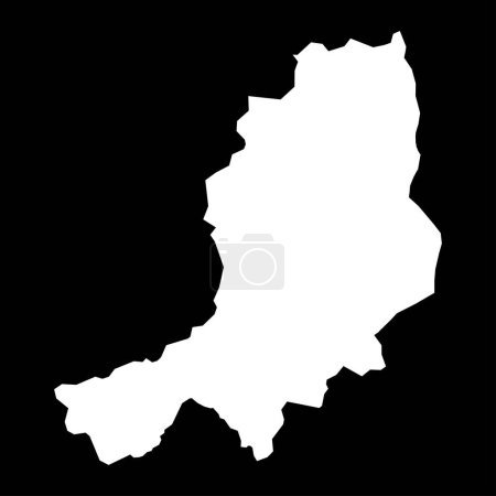 Mid Ulster Karte, Verwaltungsbezirk von Nordirland. Vektorillustration.