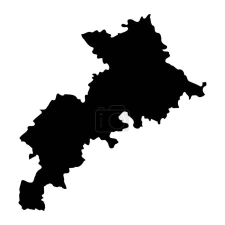 Carte du département de la Haute Garonne, division administrative de la France. Illustration vectorielle.